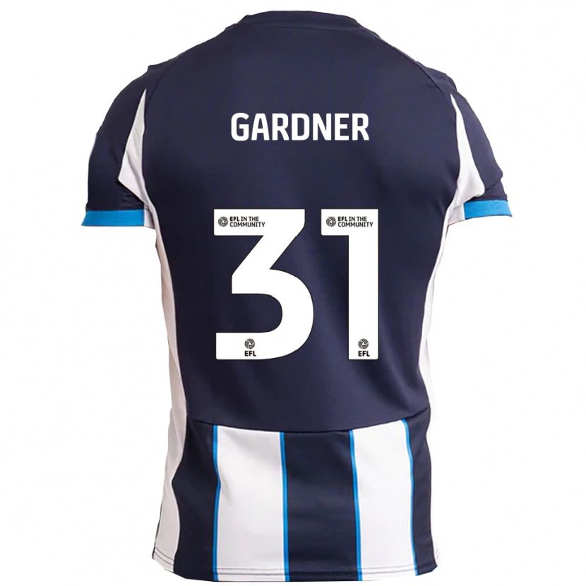 Danxen Kinder Che Gardner #31 Weiß Marine Auswärtstrikot Trikot 2025/26 T-Shirt