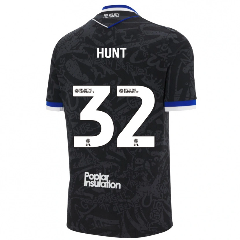 Danxen Kinder Jack Hunt #32 Schwarz Weiß Auswärtstrikot Trikot 2025/26 T-Shirt