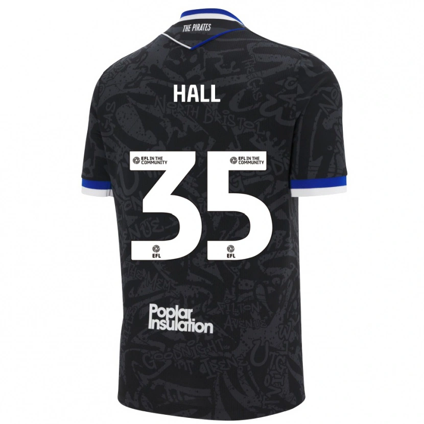 Danxen Kinder Matt Hall #35 Schwarz Weiß Auswärtstrikot Trikot 2025/26 T-Shirt