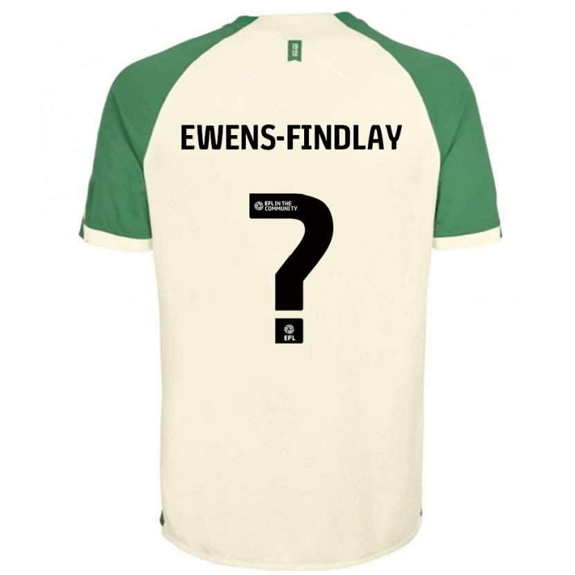 Danxen Kinder Ty Ewens-Findlay #0 Cremeweiß Grün Auswärtstrikot Trikot 2025/26 T-Shirt