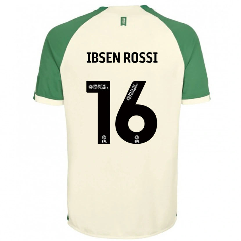 Danxen Kinder Zeno Ibsen Rossi #16 Cremeweiß Grün Auswärtstrikot Trikot 2025/26 T-Shirt