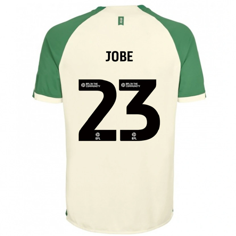 Danxen Kinder Mamadou Jobe #23 Cremeweiß Grün Auswärtstrikot Trikot 2025/26 T-Shirt