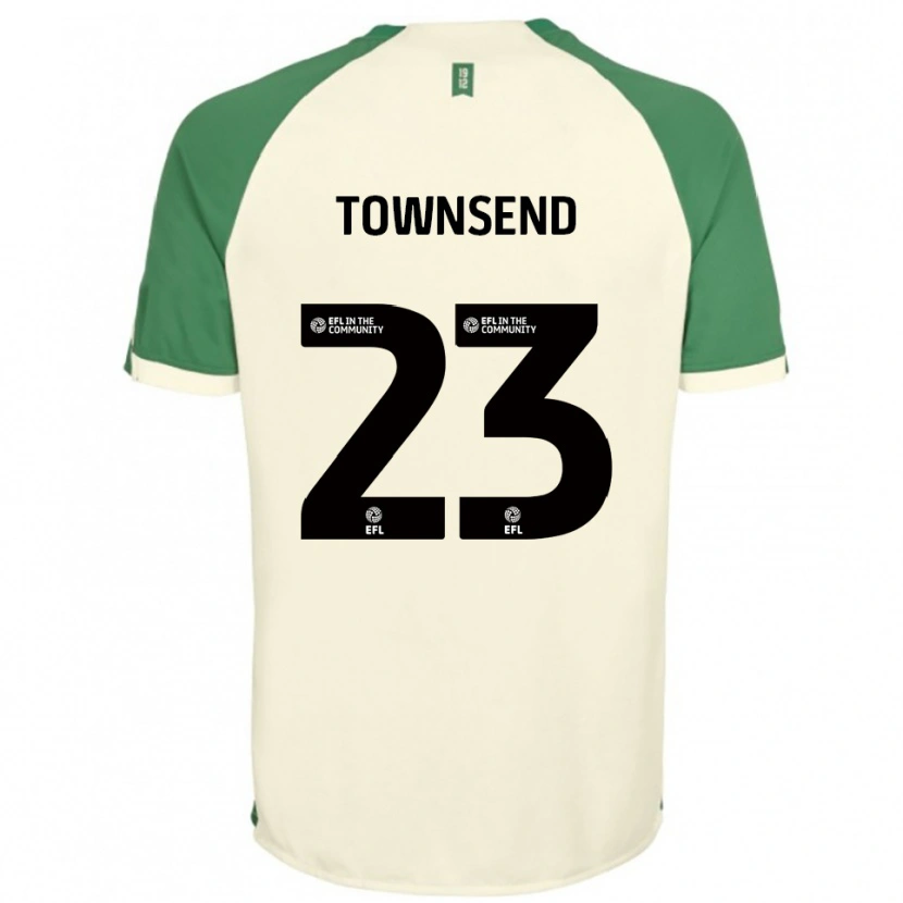 Danxen Kinder Eleanor Townsend #23 Cremeweiß Grün Auswärtstrikot Trikot 2025/26 T-Shirt