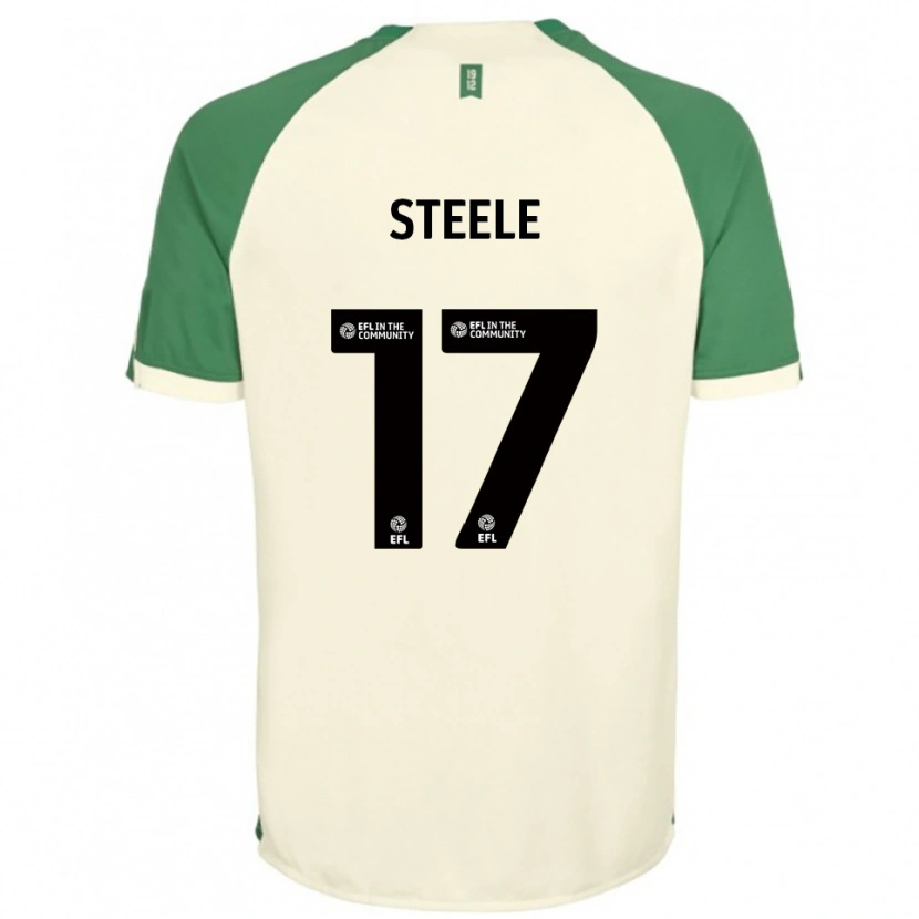 Danxen Kinder Fran Steele #17 Cremeweiß Grün Auswärtstrikot Trikot 2025/26 T-Shirt