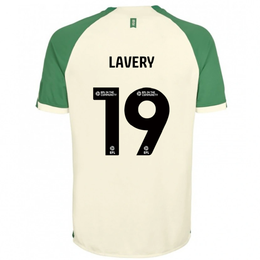 Danxen Kinder Shayne Lavery #19 Cremeweiß Grün Auswärtstrikot Trikot 2025/26 T-Shirt