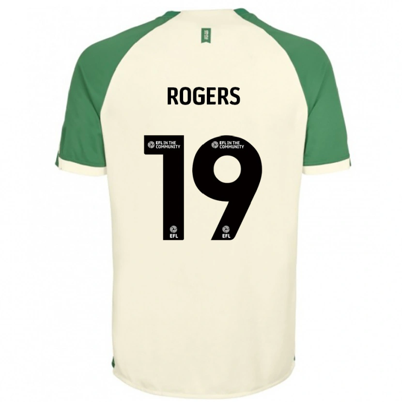 Danxen Kinder Beatrice Rogers #19 Cremeweiß Grün Auswärtstrikot Trikot 2025/26 T-Shirt
