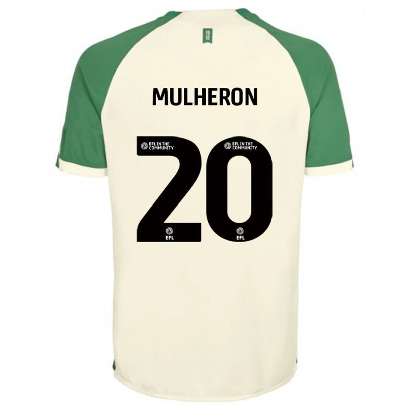 Danxen Kinder Bronwyn Mulheron #20 Cremeweiß Grün Auswärtstrikot Trikot 2025/26 T-Shirt