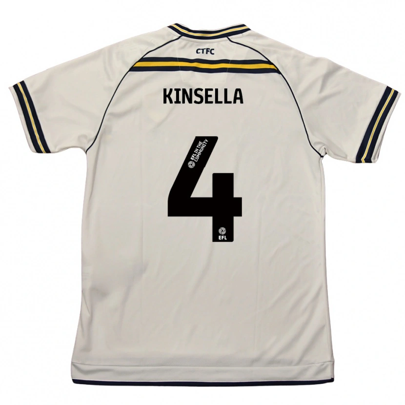 Danxen Kinder Liam Kinsella #4 Weiß Marine Auswärtstrikot Trikot 2025/26 T-Shirt