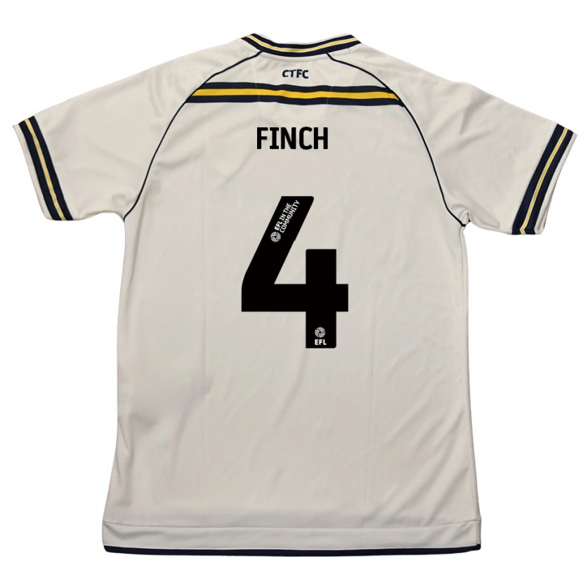 Danxen Kinder Holly Finch #4 Weiß Marine Auswärtstrikot Trikot 2025/26 T-Shirt