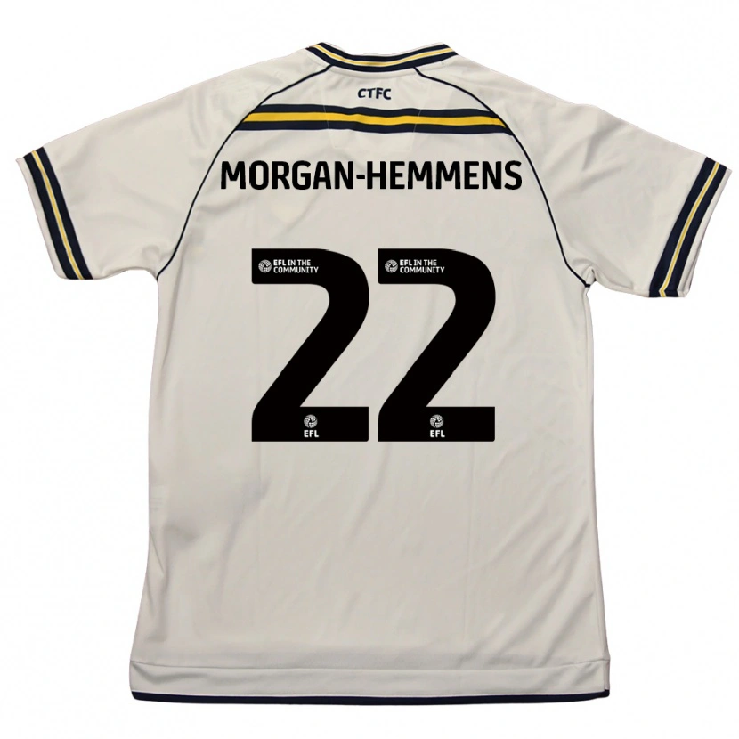 Danxen Kinder Kaitlyn Morgan-Hemmens #22 Weiß Marine Auswärtstrikot Trikot 2025/26 T-Shirt