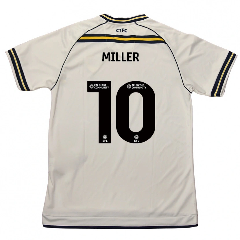 Danxen Kinder George Miller #10 Weiß Marine Auswärtstrikot Trikot 2025/26 T-Shirt