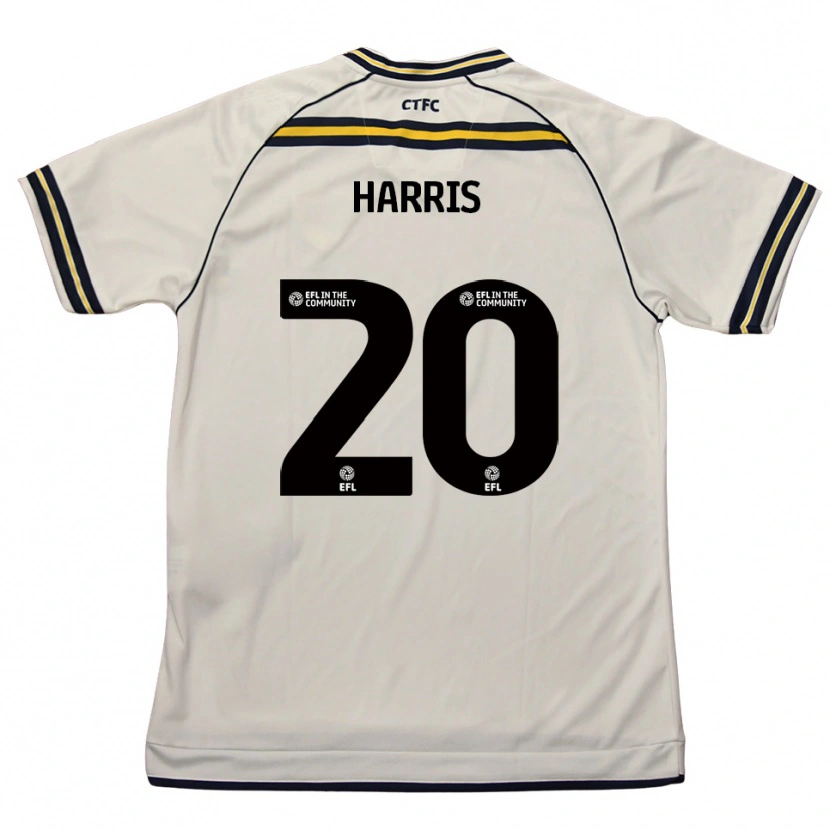 Danxen Kinder Max Harris #20 Weiß Marine Auswärtstrikot Trikot 2025/26 T-Shirt