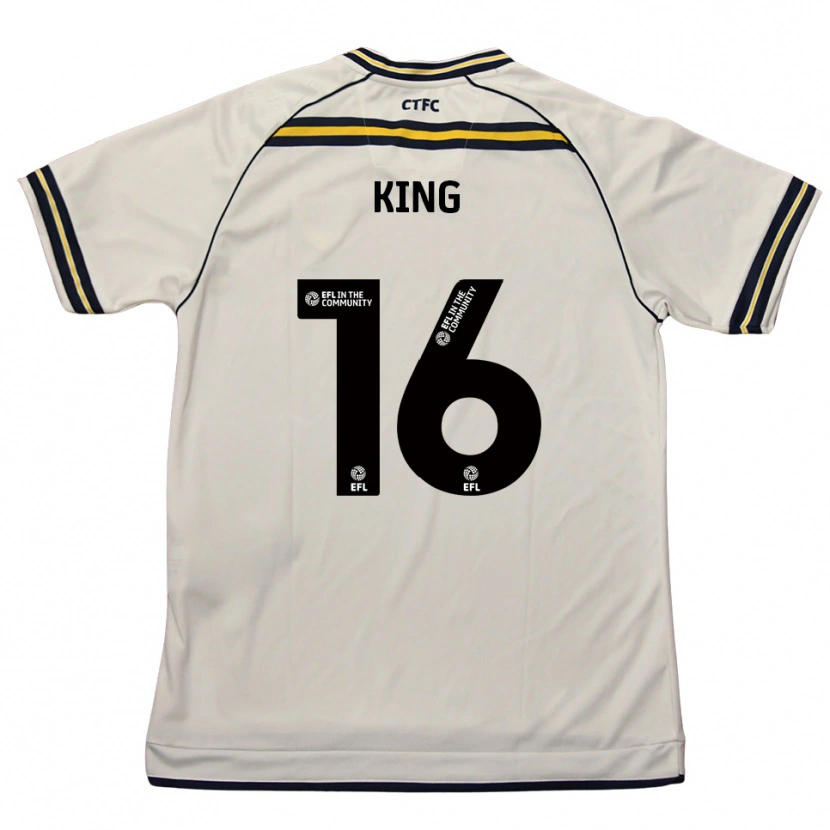 Danxen Kinder Fred King #16 Weiß Marine Auswärtstrikot Trikot 2025/26 T-Shirt