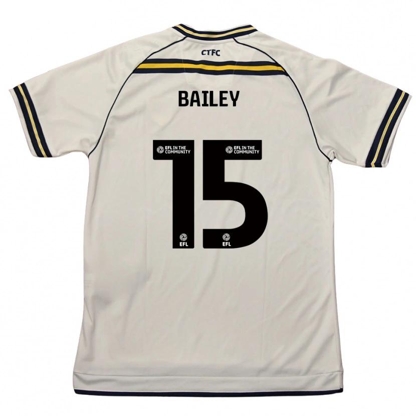 Danxen Kinder Ieuan Bailey #15 Weiß Marine Auswärtstrikot Trikot 2025/26 T-Shirt