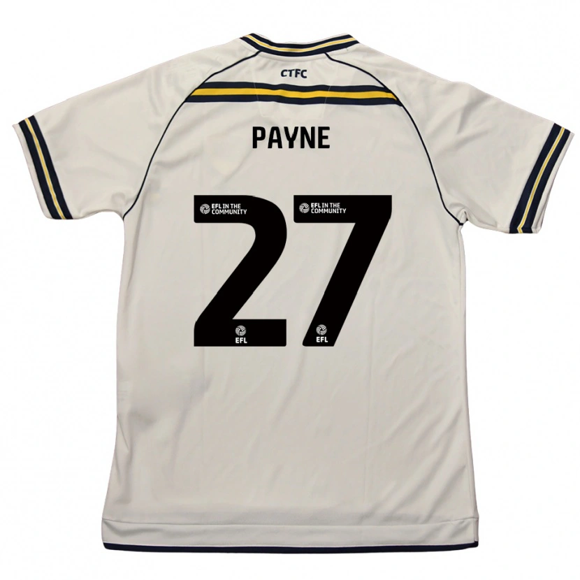 Danxen Kinder Lewis Payne #27 Weiß Marine Auswärtstrikot Trikot 2025/26 T-Shirt
