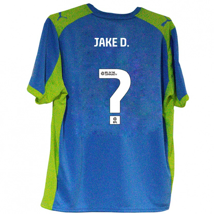 Danxen Kinder Jake Doherty #0 Himmelblau Gelb Auswärtstrikot Trikot 2025/26 T-Shirt