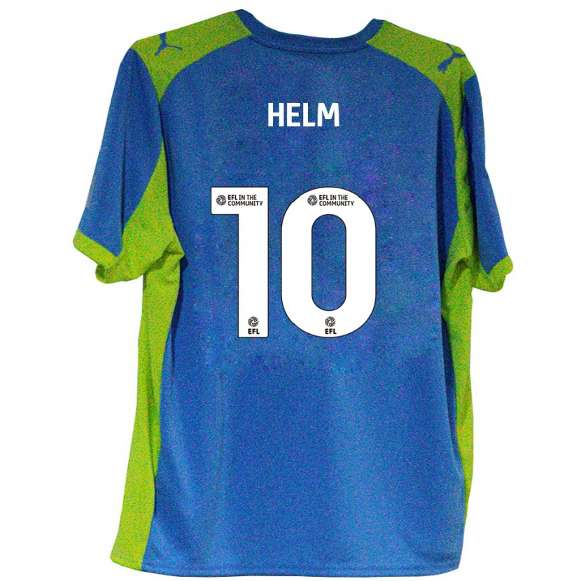 Danxen Kinder Mark Helm #10 Himmelblau Gelb Auswärtstrikot Trikot 2025/26 T-Shirt