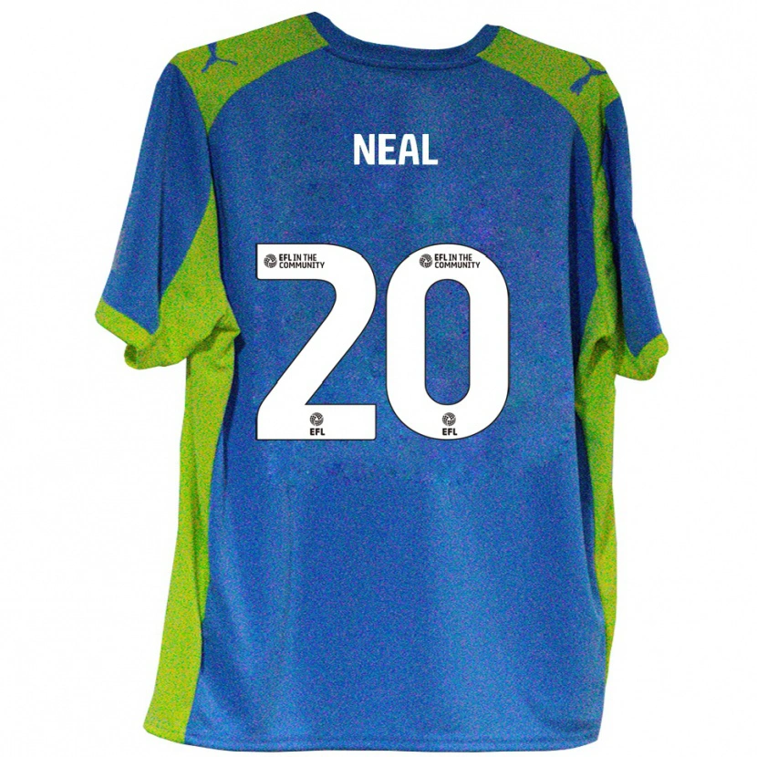 Danxen Kinder Harrison Neal #20 Himmelblau Gelb Auswärtstrikot Trikot 2025/26 T-Shirt