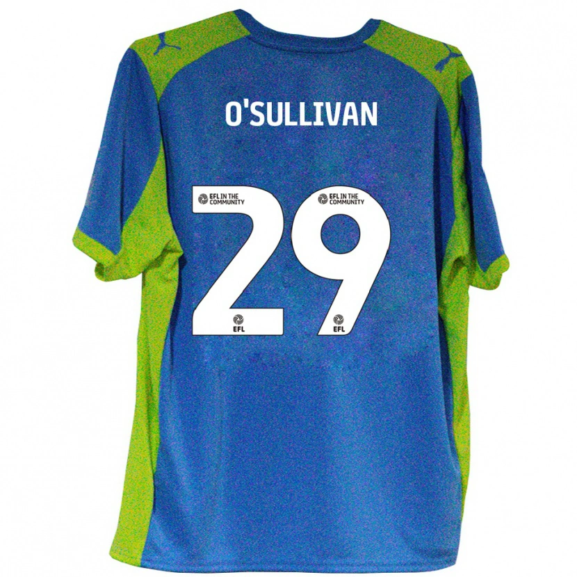 Danxen Kinder Zak O'sullivan #29 Himmelblau Gelb Auswärtstrikot Trikot 2025/26 T-Shirt