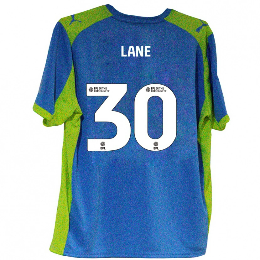 Danxen Kinder Mikey Lane #30 Himmelblau Gelb Auswärtstrikot Trikot 2025/26 T-Shirt