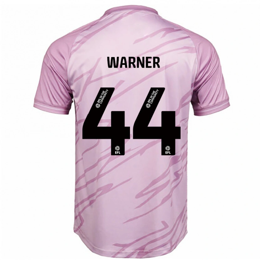 Danxen Kinder James Warner #44 Pink Schwarz Auswärtstrikot Trikot 2025/26 T-Shirt