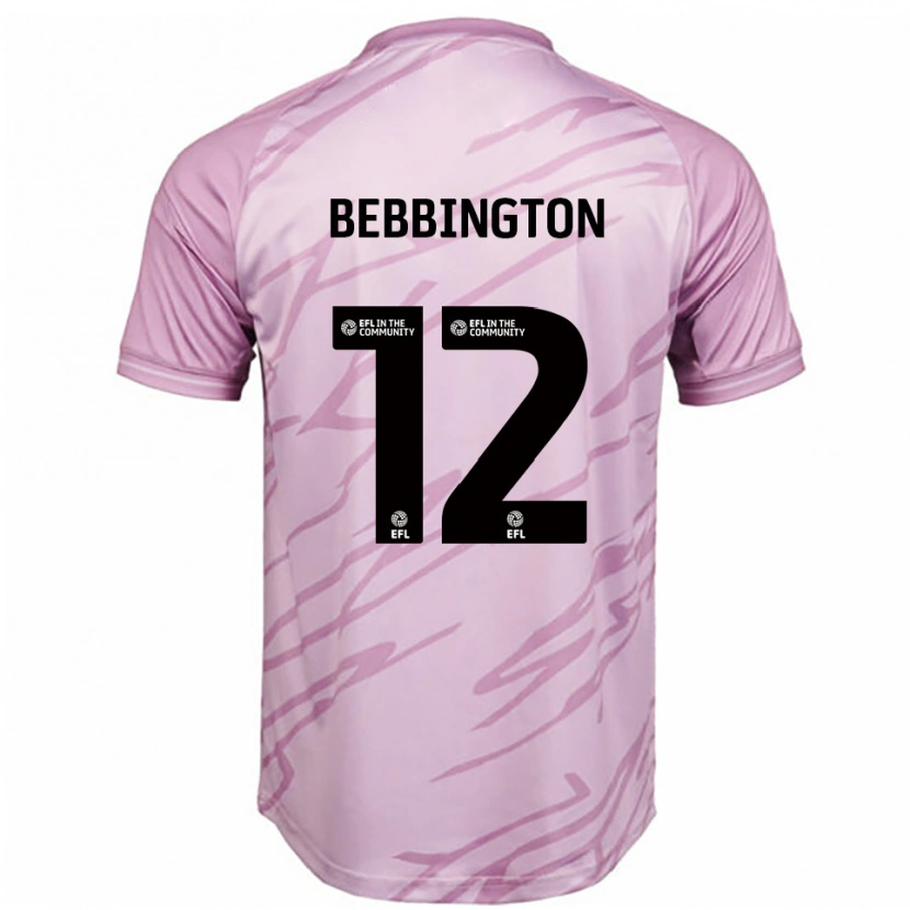 Danxen Kinder Kimberley Bebbington #12 Pink Schwarz Auswärtstrikot Trikot 2025/26 T-Shirt