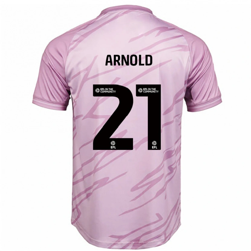Danxen Kinder Hetty Arnold #21 Pink Schwarz Auswärtstrikot Trikot 2025/26 T-Shirt