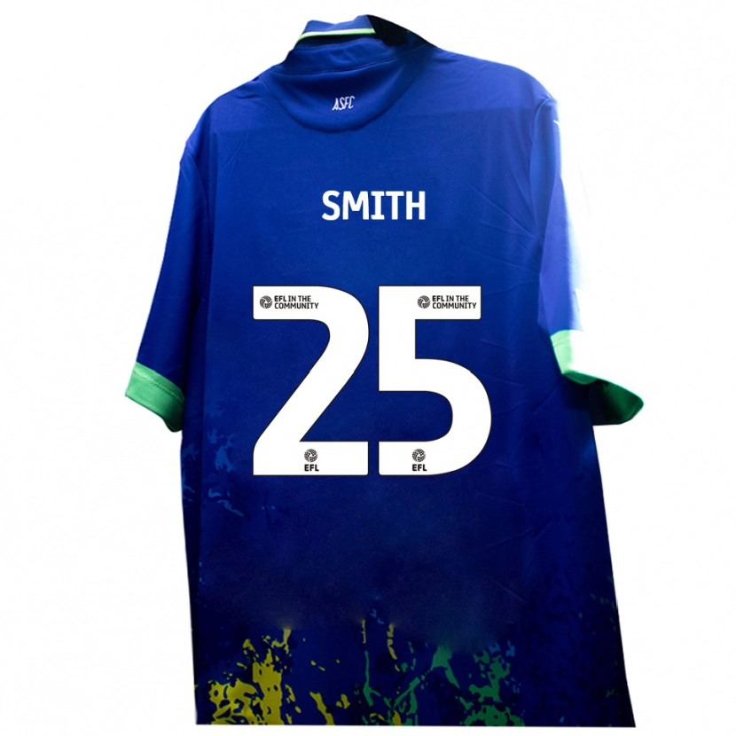 Danxen Kinder Josh Smith #25 Blau Gelb Auswärtstrikot Trikot 2025/26 T-Shirt