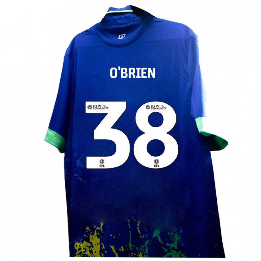 Danxen Kinder Connor O'brien #38 Blau Gelb Auswärtstrikot Trikot 2025/26 T-Shirt