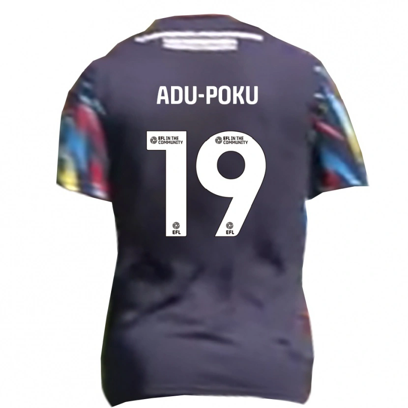 Danxen Kinder Michael Adu-Poku #19 Marine Gelb Rot Auswärtstrikot Trikot 2025/26 T-Shirt
