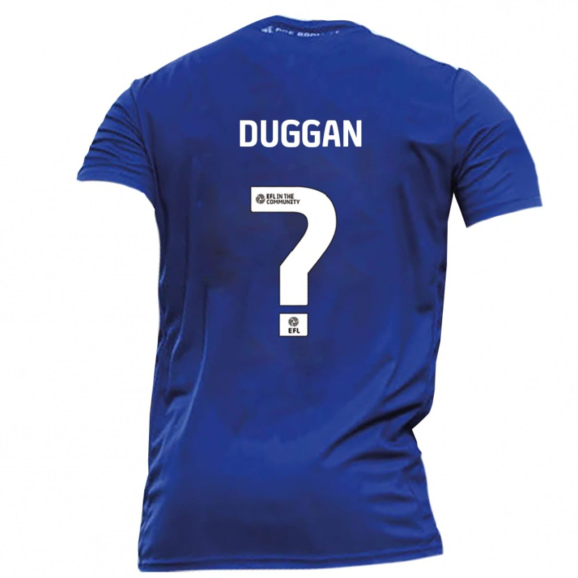 Danxen Kinder Maisie Duggan #0 Blau Weiß Auswärtstrikot Trikot 2025/26 T-Shirt