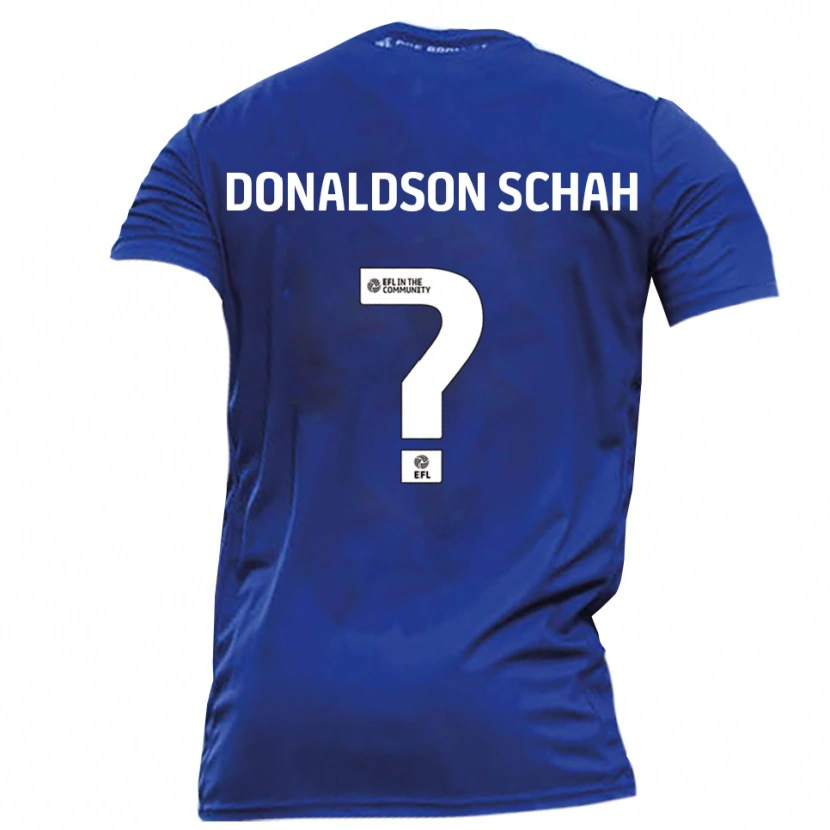 Danxen Kinder Anwen Donaldson Schah #0 Blau Weiß Auswärtstrikot Trikot 2025/26 T-Shirt