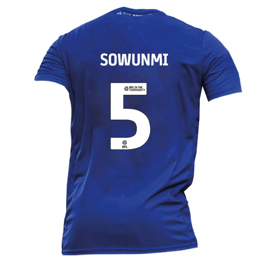 Danxen Kinder Omar Sowunmi #5 Blau Weiß Auswärtstrikot Trikot 2025/26 T-Shirt