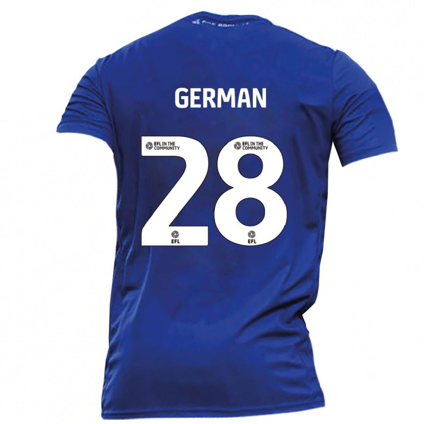 Danxen Kinder Sam German #28 Blau Weiß Auswärtstrikot Trikot 2025/26 T-Shirt