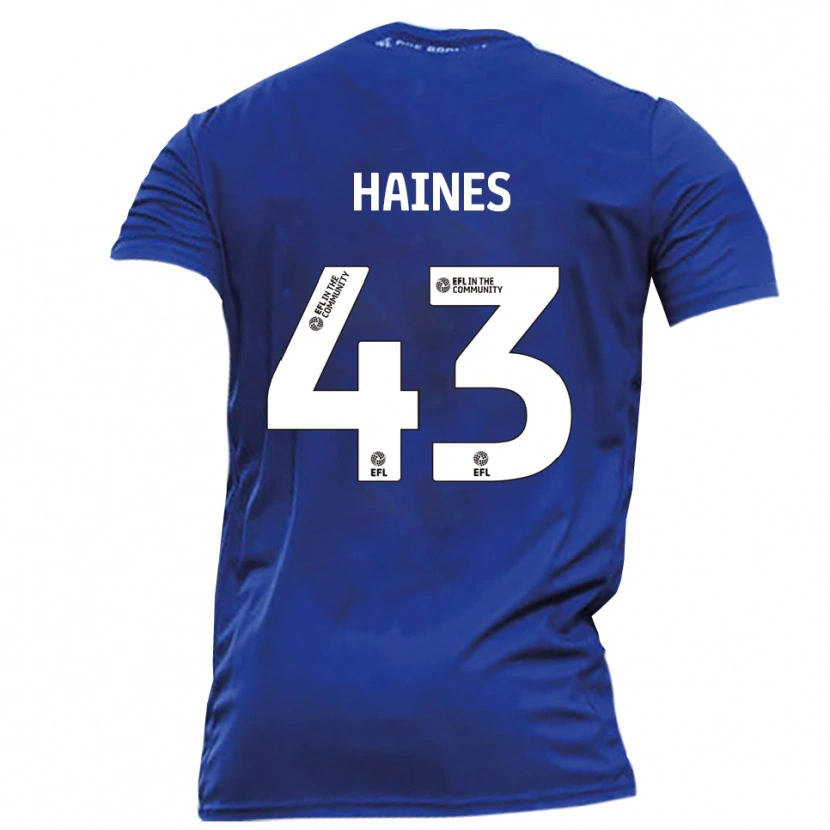 Danxen Kinder Harry Haines #43 Blau Weiß Auswärtstrikot Trikot 2025/26 T-Shirt