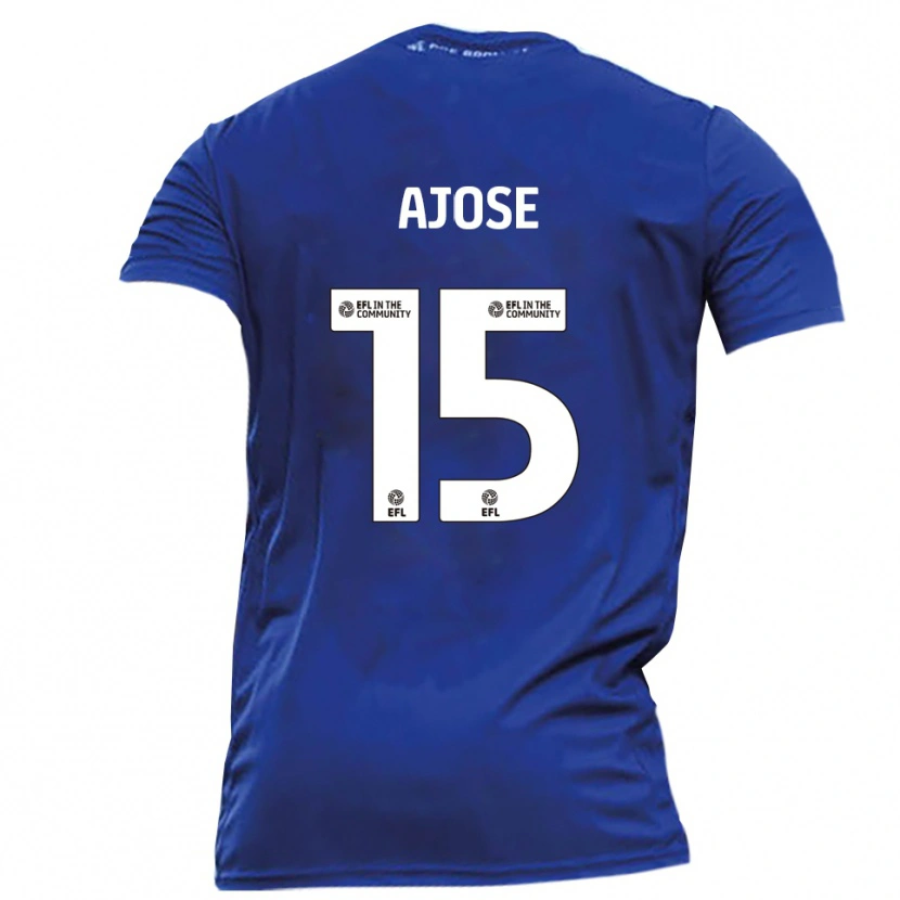 Danxen Kinder Zac Ajose #15 Blau Weiß Auswärtstrikot Trikot 2025/26 T-Shirt