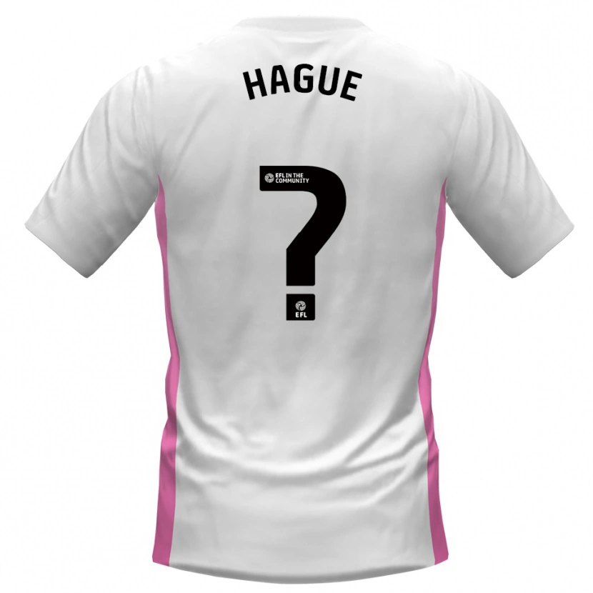 Danxen Kinder Jon Hague #0 Weiß Rot Auswärtstrikot Trikot 2025/26 T-Shirt