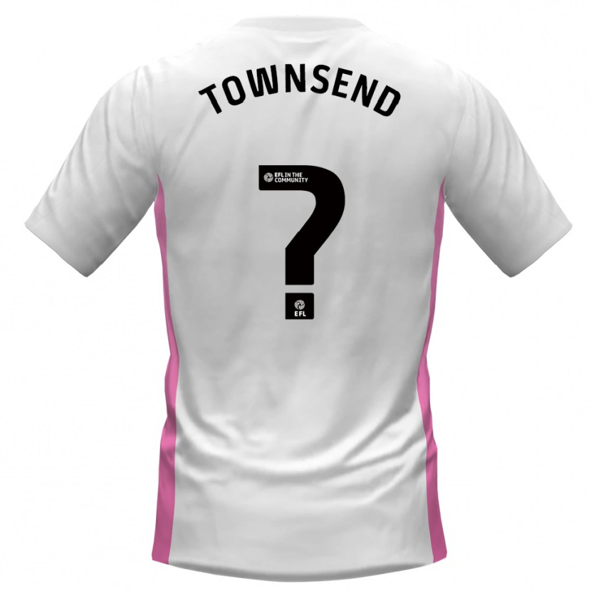 Danxen Kinder Kadi Townsend #0 Weiß Rot Auswärtstrikot Trikot 2025/26 T-Shirt