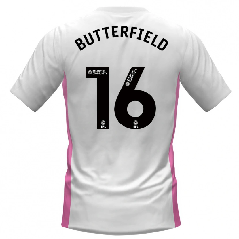 Danxen Kinder Luke Butterfield #16 Weiß Rot Auswärtstrikot Trikot 2025/26 T-Shirt