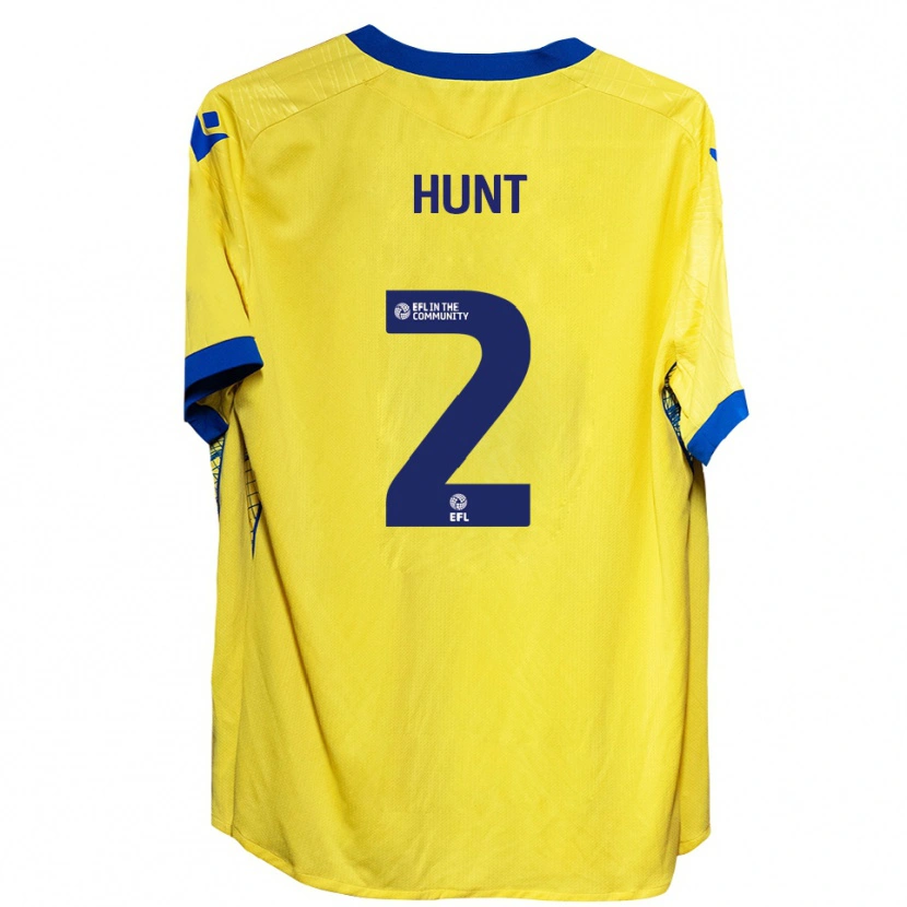 Danxen Kinder Rob Hunt #2 Gelb Blau Auswärtstrikot Trikot 2025/26 T-Shirt