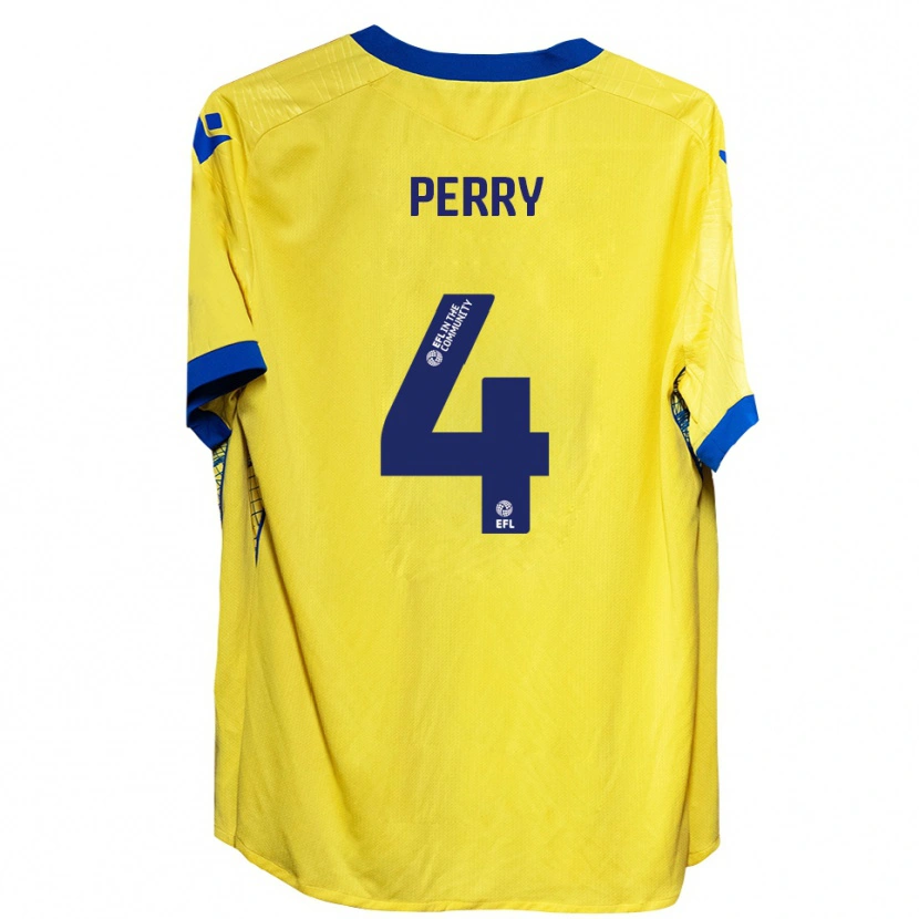 Danxen Kinder Ben Perry #4 Gelb Blau Auswärtstrikot Trikot 2025/26 T-Shirt