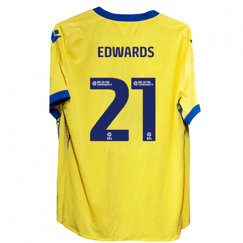 Danxen Kinder Owura Edwards #21 Gelb Blau Auswärtstrikot Trikot 2025/26 T-Shirt