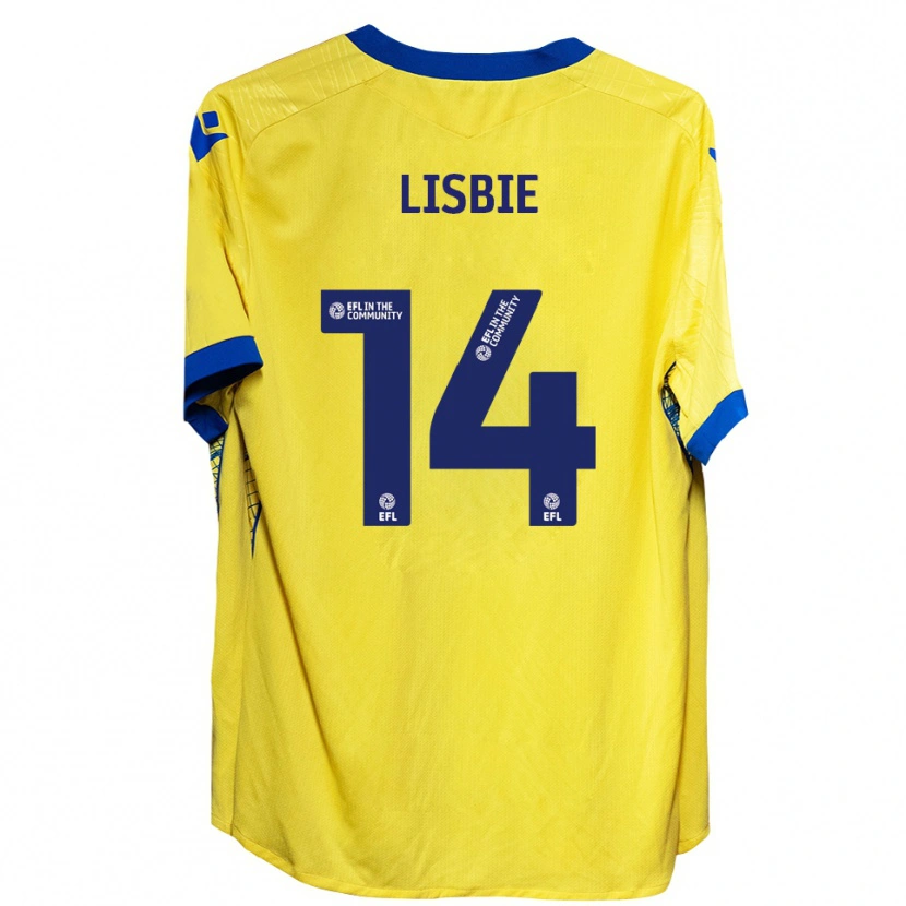 Danxen Kinder Kyreece Lisbie #14 Gelb Blau Auswärtstrikot Trikot 2025/26 T-Shirt