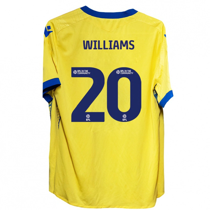 Danxen Kinder Billie-Jo Williams #20 Gelb Blau Auswärtstrikot Trikot 2025/26 T-Shirt