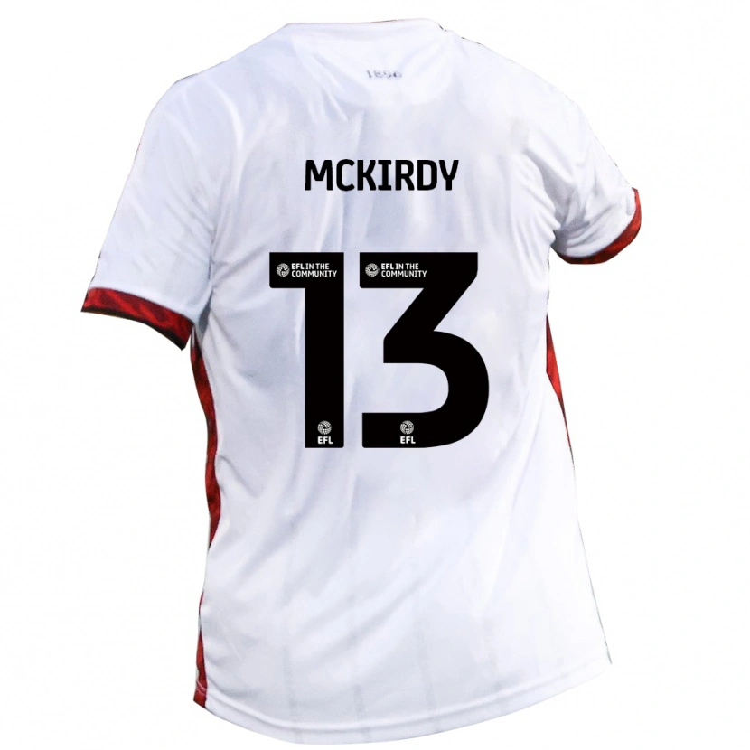Danxen Kinder Harry Mckirdy #13 Weiß Rot Schwarz Auswärtstrikot Trikot 2025/26 T-Shirt