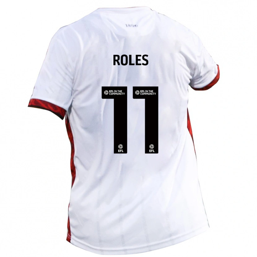 Danxen Kinder Jack Roles #11 Weiß Rot Schwarz Auswärtstrikot Trikot 2025/26 T-Shirt