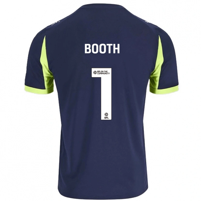 Danxen Kinder Tom Booth #1 Marine Fluoreszierendes Grün Auswärtstrikot Trikot 2025/26 T-Shirt