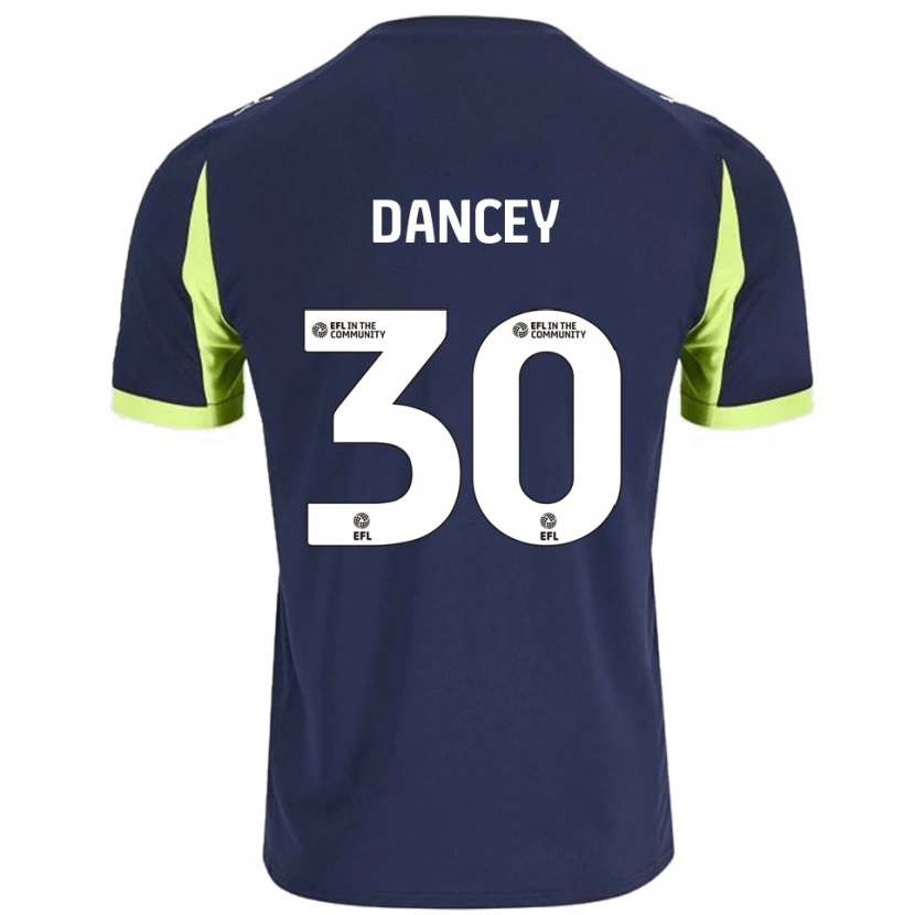 Danxen Kinder Stan Dancey #30 Marine Fluoreszierendes Grün Auswärtstrikot Trikot 2025/26 T-Shirt