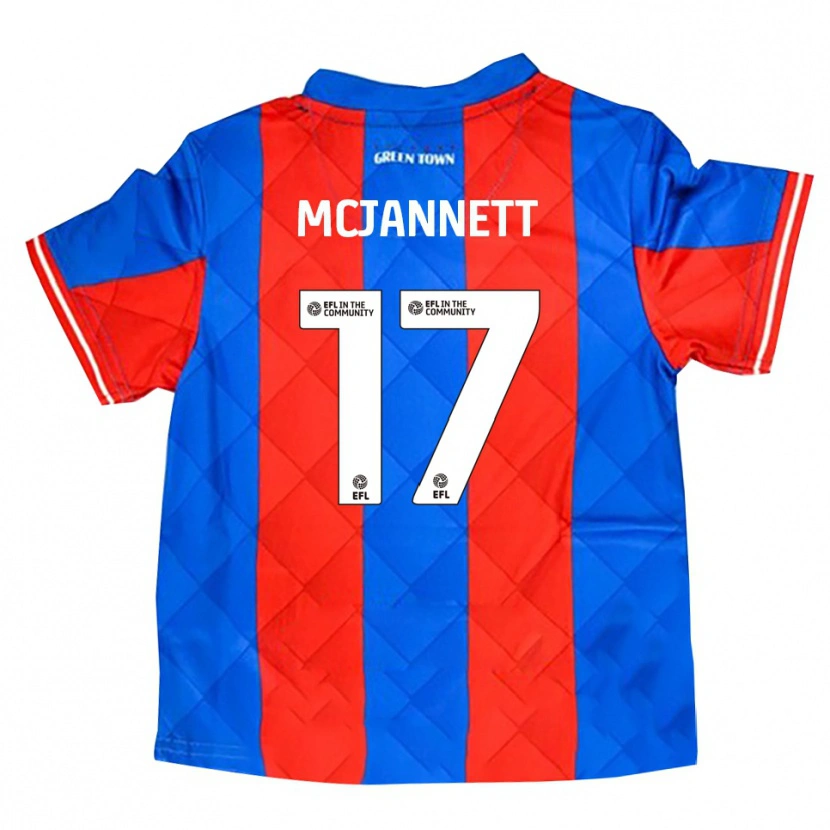 Danxen Kinder Cameron Mcjannett #17 Blau Rot Weiß Auswärtstrikot Trikot 2025/26 T-Shirt