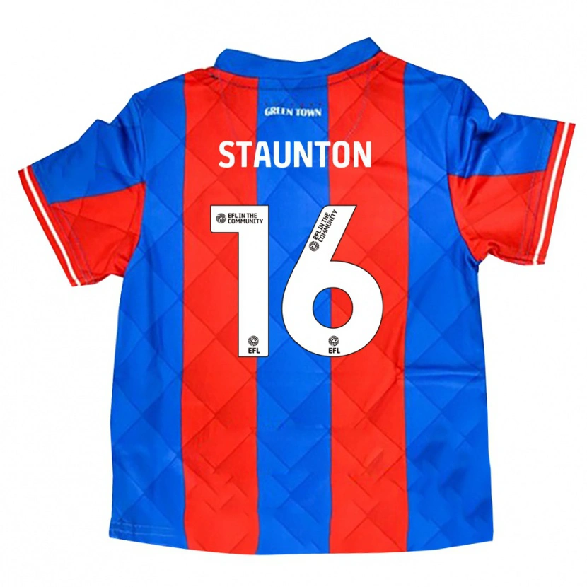 Danxen Kinder Reece Staunton #16 Blau Rot Weiß Auswärtstrikot Trikot 2025/26 T-Shirt